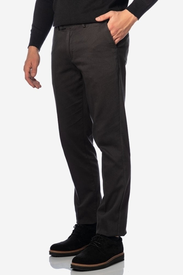 SOGO ΑΝΔΡΙΚΟ ΠΑΝΤΕΛΟΝΙ REGULAR FIT ΒΑΜΒΑΚΕΡΟ ΜΕ ΣΧΕΔΙΟ ΑΝΘΡΑΚΙ 21504-422-35