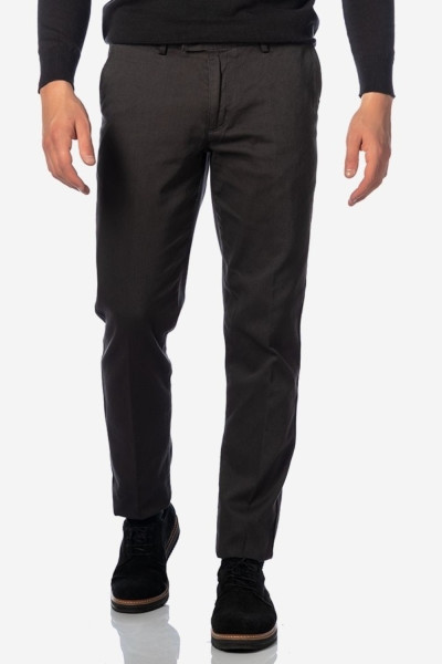 SOGO MEN'S REGULAR FIT COTTON PANTS WITH CHARCOAL PATTERN 21504-422-35