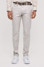 Ανδρικό παντελόνι Sogo sand slim fit βαμβακερό με ζώνη 26034-496-484