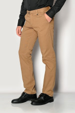 SOGO ΑΝΔΡΙΚΟ ΠΑΝΤΕΛΟΝΙ CHINO ΜΕ ΣΧΕΔΙΟ ΣΤΗΝ ΥΦΑΝΣΗ REGULAR FIT ΚΑΜΕΛ 22534-201-33