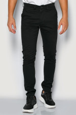 CAMARO ΑΝΔΡΙΚΟ ΠΑΝΤΕΛΟΝΙ SLIM FIT ΒΑΜΒΑΚΕΡΟ ΜΑΥΡΟ 24024-452-451