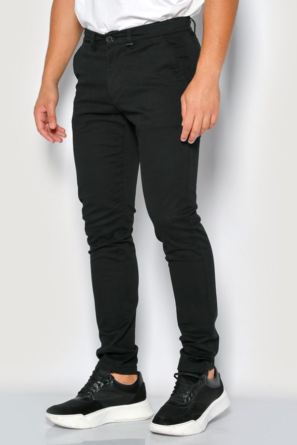 CAMARO ΑΝΔΡΙΚΟ ΠΑΝΤΕΛΟΝΙ SLIM FIT ΒΑΜΒΑΚΕΡΟ ΜΑΥΡΟ 24024-452-451