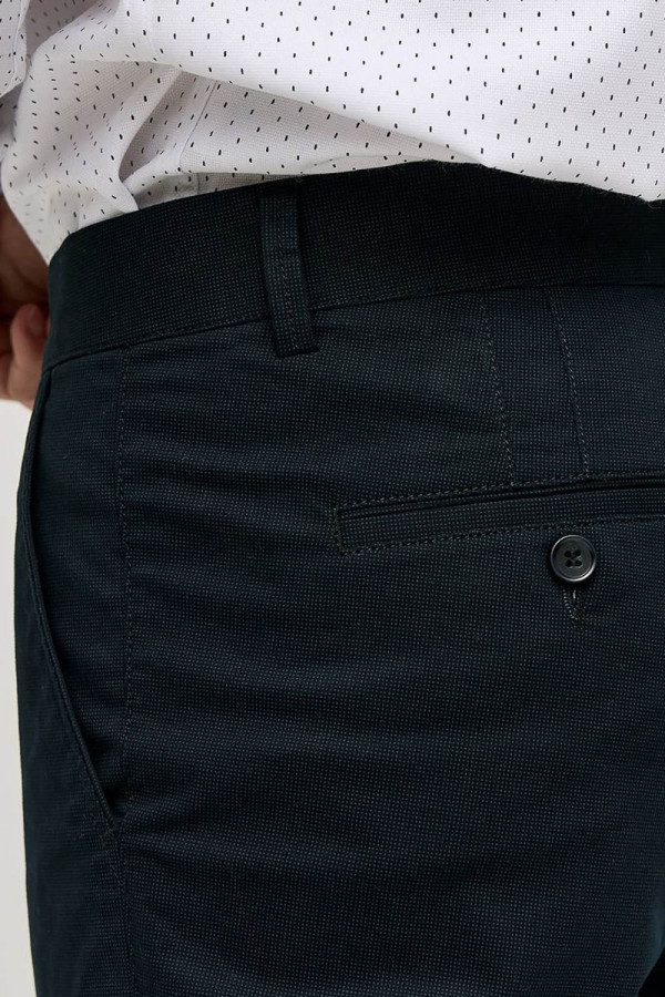 SOGO ΑΝΔΡΙΚΟ ΠΑΝΤΕΛΟΝΙ CHINOS REGULAR FIT  ΒΑΜΒΑΚΕΡΟ ΜΠΛΕ 25034-292-477