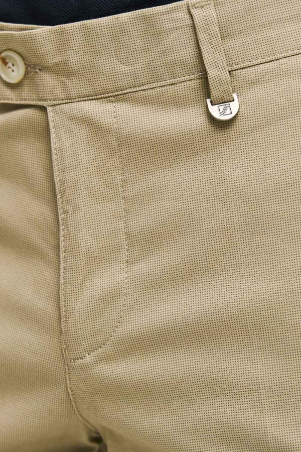 SOGO ΑΝΔΡΙΚΟ ΠΑΝΤΕΛΟΝΙ CHINOS REGULAR FIT  ΒΑΜΒΑΚΕΡΟ ΜΠΕΖ 25034-292-477
