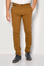SOGO ΑΝΔΡΙΚΟ ΠΑΝΤΕΛΟΝΙ ΜΕ ΜΙΚΡΟΣΧΕΔΙΟ SLIM FIT ΚΑΜΕΛ 22534-403-33