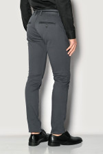 SOGO ΑΝΔΡΙΚΟ ΠΑΝΤΕΛΟΝΙ ΜΕ ΜΙΚΡΟΣΧΕΔΙΟ SLIM FIT ΓΚΡΙ 22534-403-33
