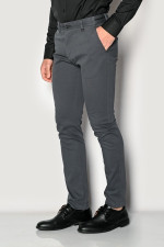 SOGO ΑΝΔΡΙΚΟ ΠΑΝΤΕΛΟΝΙ ΜΕ ΜΙΚΡΟΣΧΕΔΙΟ SLIM FIT ΓΚΡΙ 22534-403-33