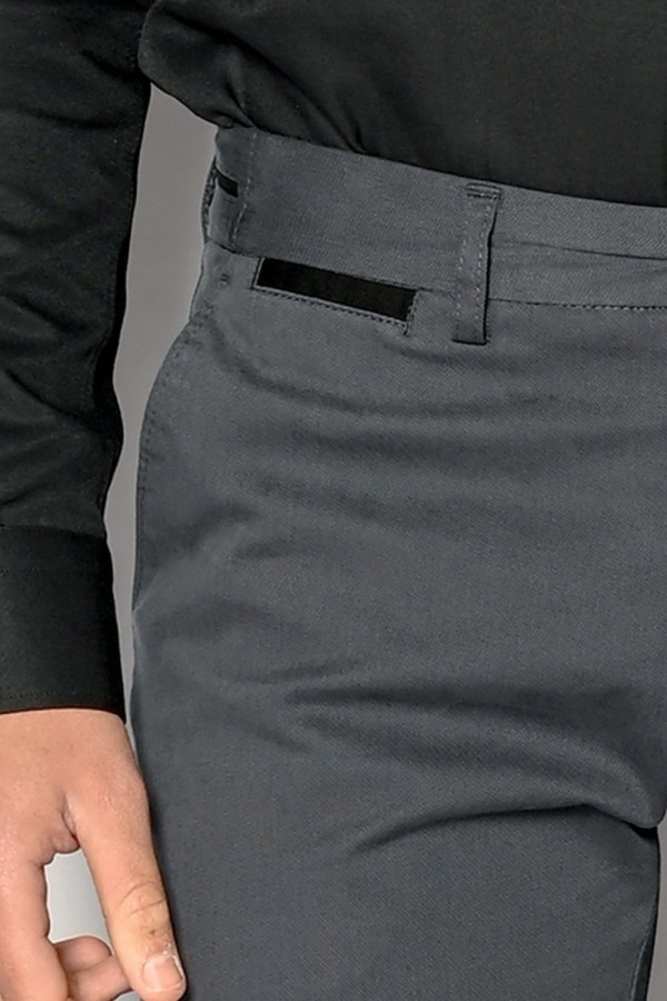 SOGO ΑΝΔΡΙΚΟ ΠΑΝΤΕΛΟΝΙ ΜΕ ΜΙΚΡΟΣΧΕΔΙΟ SLIM FIT ΓΚΡΙ 22534-403-33