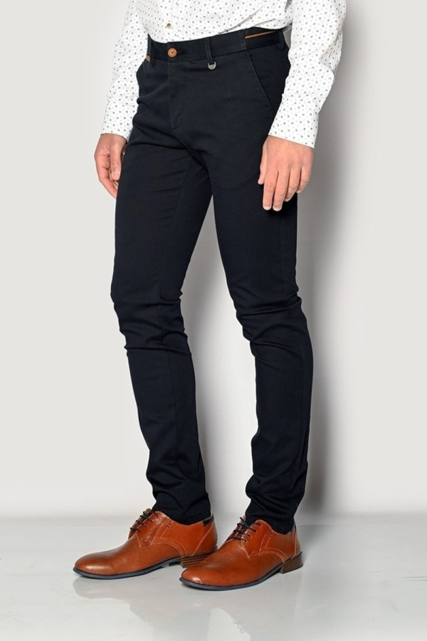 SOGO ΑΝΔΡΙΚΟ ΠΑΝΤΕΛΟΝΙ ΜΕ ΜΙΚΡΟΣΧΕΔΙΟ SLIM FIT ΜΠΛΕ 22534-403-33