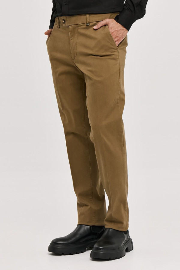 SOGO ΑΝΔΡΙΚΟ ΠΑΝΤΕΛΟΝΙ ΒΑΜΒΑΚΕΡΟ REGULAR FIT ΜΠΕΖ 24534-296-473