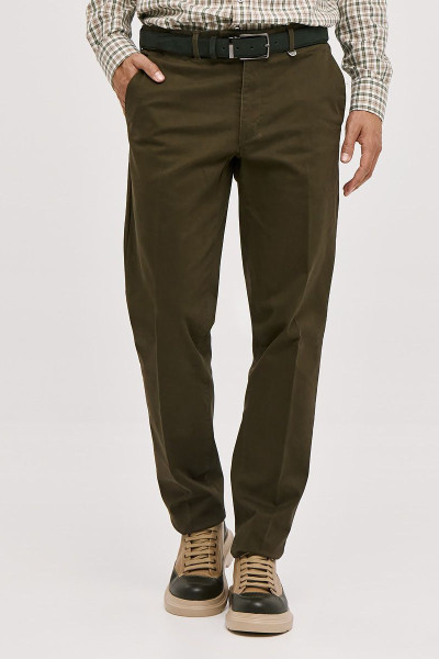 SOGO ΑΝΔΡΙΚΟ ΠΑΝΤΕΛΟΝΙ ΒΑΜΒΑΚΕΡΟ REGULAR FIT ΧΑΚΙ 24534-296-473