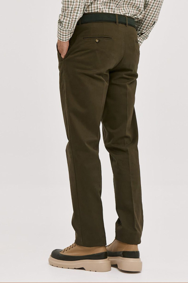 SOGO ΑΝΔΡΙΚΟ ΠΑΝΤΕΛΟΝΙ ΒΑΜΒΑΚΕΡΟ REGULAR FIT ΧΑΚΙ 24534-296-473