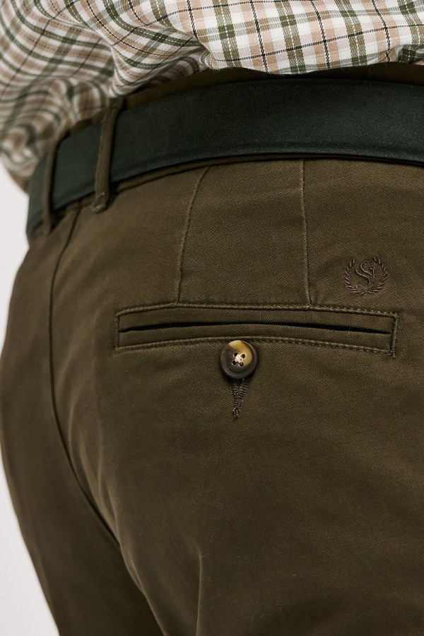 SOGO ΑΝΔΡΙΚΟ ΠΑΝΤΕΛΟΝΙ ΒΑΜΒΑΚΕΡΟ REGULAR FIT ΧΑΚΙ 24534-296-473