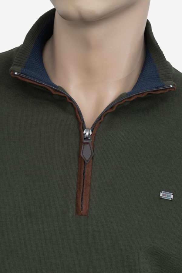 VISCONTI ΑΝΔΡΙΚΗ ΜΠΛΟΥΖΑ ΜΕ ΦΕΡΜΟΥΑΡ ΒΑΜΒΑΚΕΡΗ ΠΛΕΚΤΗ ΧΑΚΙ 2792-8 VISCONTI ΑΝΔΡΙΚΗ ΜΠΛΟΥΖΑ ΜΕ ΦΕΡΜΟΥΑΡ ΒΑΜΒΑΚΕΡΗ ΠΛΕΚΤΗ ΧΑΚΙ 2792-8