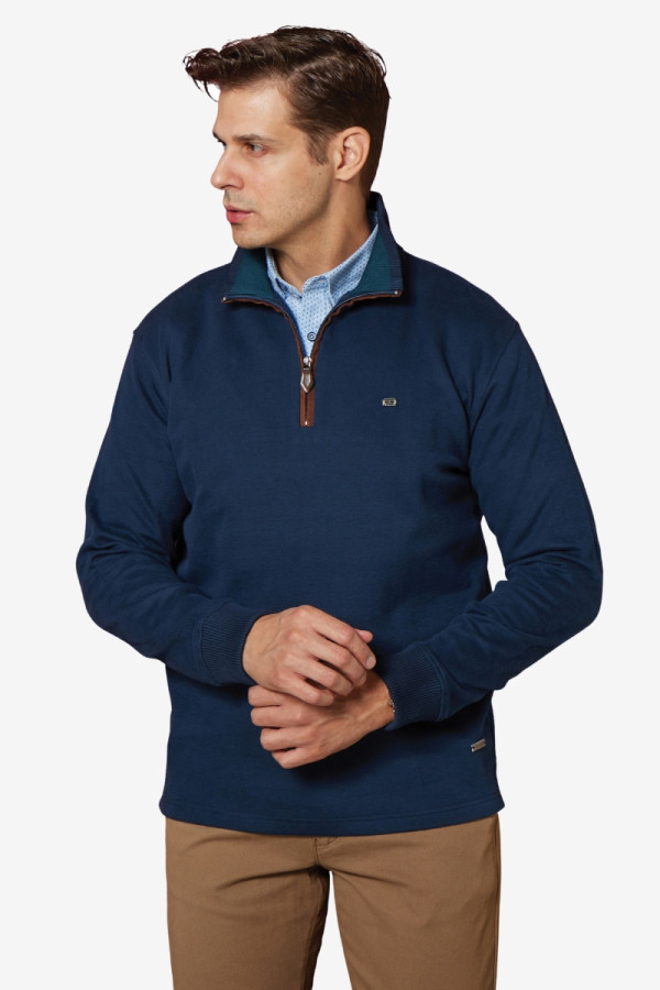 VISCONTI ΑΝΔΡΙΚΗ ΜΠΛΟΥΖΑ ΜΕ ΦΕΡΜΟΥΑΡ ΒΑΜΒΑΚΕΡΗ ΠΛΕΚΤΗ ΜΠΛΕ 2792-1 VISCONTI ΑΝΔΡΙΚΗ ΜΠΛΟΥΖΑ ΜΕ ΦΕΡΜΟΥΑΡ ΒΑΜΒΑΚΕΡΗ ΠΛΕΚΤΗ ΜΠΛΕ 2792-1