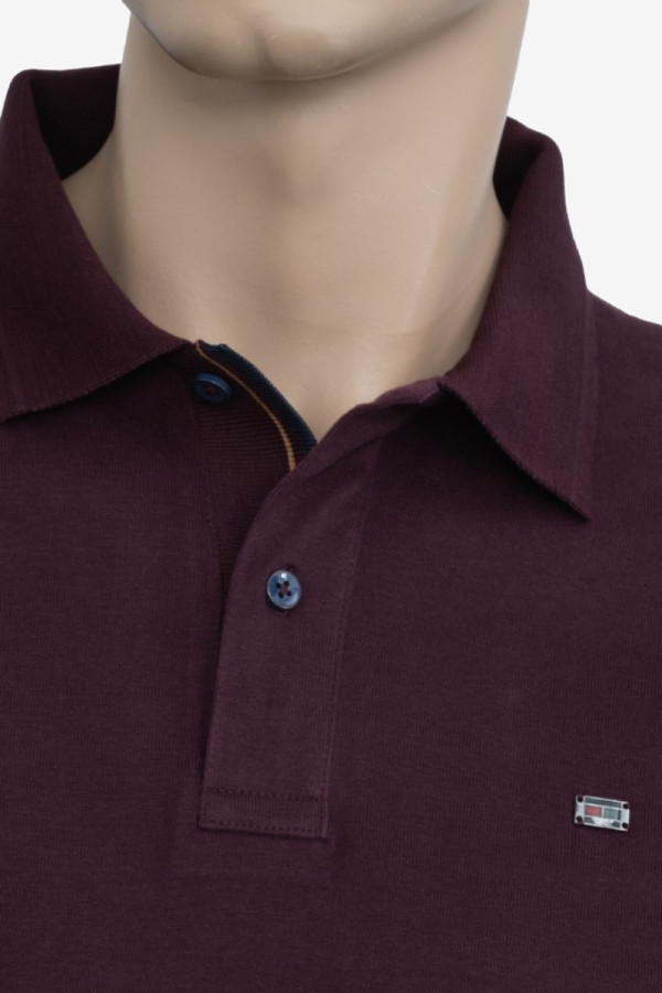 VISCONTI ΑΝΔΡΙΚΗ ΜΠΛΟΥΖΑ ΠΟΛΟ ΜΑΚΡΥΜΑΝΙΚΗ ΒΑΜΒΑΚΕΡΗ DEEPCHERRY 2817-14 VISCONTI ΑΝΔΡΙΚΗ ΜΠΛΟΥΖΑ ΠΟΛΟ ΜΑΚΡΥΜΑΝΙΚΗ ΒΑΜΒΑΚΕΡΗ DEEPCHERRY 2817-14