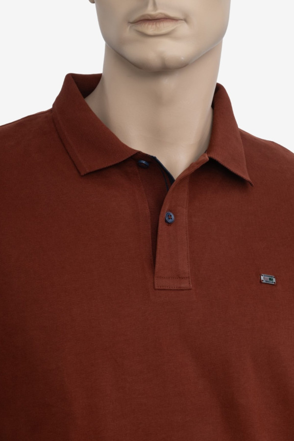 VISCONTI ΑΝΔΡΙΚΗ ΜΠΛΟΥΖΑ ΠΟΛΟ ΜΑΚΡΥΜΑΝΙΚΗ ΒΑΜΒΑΚΕΡΗ BRICK 2817-11