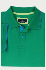 VISCONTI ΑΝΔΡΙΚΗ ΜΠΛΟΥΖΑ POLO ΚΟΝΤΟΜΑΝΙΚΗ  ΠΡΑΣΙΝΗ 2672GR