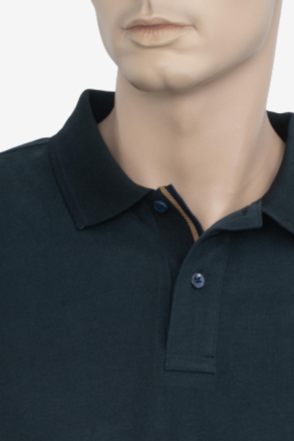 VISCONTI ΑΝΔΡΙΚΗ ΜΠΛΟΥΖΑ ΠΟΛΟ ΜΑΚΡΥΜΑΝΙΚΗ ΒΑΜΒΑΚΕΡΗ ΣΚΟΥΡΟ ΠΡΑΣΙΝΟ 2817-2