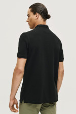 Ανδρικό polo Brokers μαύρο mao γιακάς βαμβακερό 26017-811-756