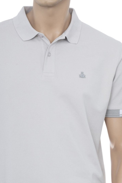 Ανδρική πόλο Visconti μπεζ βαμβακερή κοντομάνικη 2813-19