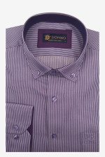 DOMINO ΑΝΔΡΙΚΟ ΠΟΥΚΑΜΙΣΟ ΜΑΚΡΥΜΑΝΙΚΟ ΜΕ ΡΙΓΑ ΚΑΙ ΤΣΕΠΗ ΜΩΒ 27789-02