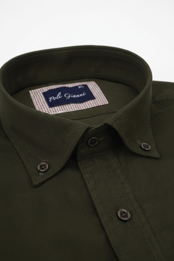 POLIGIANNI ΑΝΔΡΙΚΟ ΠΟΥΚΑΜΙΣΟ ΨΗΛΟΡΙΓΟ ΚΟΤΛΕ ΧΑΚΙ 31284-02