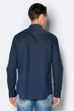 BROKERS ΑΝΔΡΙΚΟ ΠΟΥΚΑΜΙΣΟ ΛΙΝΟ REGULAR FIT ΜΠΛΕ 23016-601-08