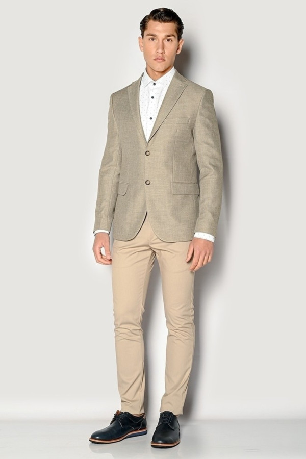 SOGO ΑΝΔΡΙΚΟ ΣΑΚΑΚΙ REGULAR FIT ΜΠΕΖ 23031-201-74