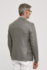 Ανδρικό σακάκι Sogo slim fit χακί με σχέδιο στην ύφανση 26031-503-182 Ανδρικό σακάκι Sogo slim fit χακί με σχέδιο στην ύφανση 26031-503-182