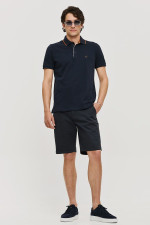 CAMARO ΑΝΔΡΙΚΗ ΒΕΡΜΟΥΔΑ CHINOS ΒΑΜΒΑΚΕΡΗ SLIM FIT ΜΠΛΕ 25025-451-458