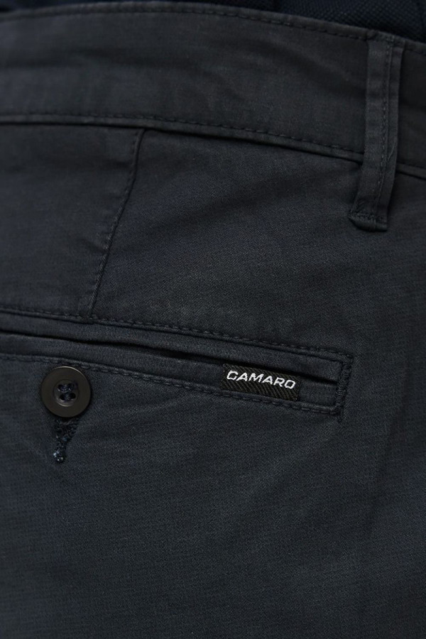 CAMARO ΑΝΔΡΙΚΗ ΒΕΡΜΟΥΔΑ CHINOS ΒΑΜΒΑΚΕΡΗ SLIM FIT ΜΠΛΕ 25025-451-458