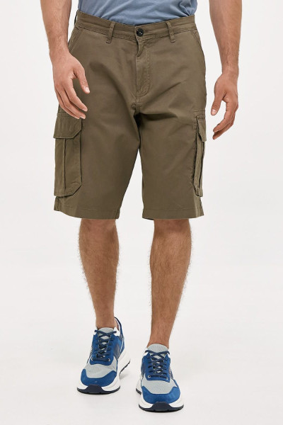 Ανδρική cargo βερμούδα Brokers χακί βαμβακερή 26015-505-451