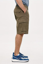 Ανδρική cargo βερμούδα Brokers χακί βαμβακερή 26015-505-451 Ανδρική cargo βερμούδα Brokers χακί βαμβακερή 26015-505-451