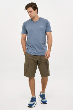 Ανδρική cargo βερμούδα Brokers χακί βαμβακερή 26015-505-451 Ανδρική cargo βερμούδα Brokers χακί βαμβακερή 26015-505-451