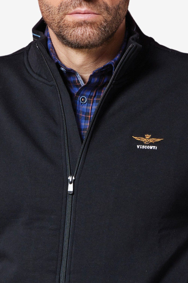 VISCONTI ΑΝΔΡΙΚΗ ΖΑΚΕΤΑ ΦΟΥΤΕΡ ΒΑΜΒΑΚΕΡΗ ΜΕ ΦΕΡΜΟΥΑΡ ΜΑΥΡΟ 2818-5 VISCONTI ΑΝΔΡΙΚΗ ΖΑΚΕΤΑ ΦΟΥΤΕΡ ΒΑΜΒΑΚΕΡΗ ΜΕ ΦΕΡΜΟΥΑΡ ΜΑΥΡΟ 2818-5