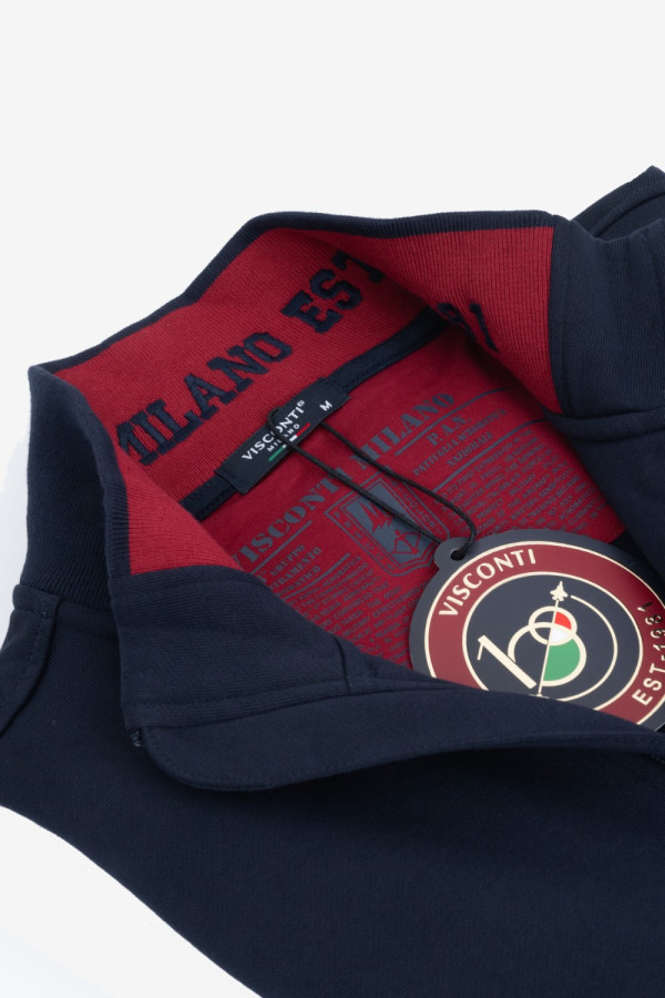 VISCONTI ΑΝΔΡΙΚΗ ΖΑΚΕΤΑ ΦΟΥΤΕΡ ΒΑΜΒΑΚΕΡΗ ΜΕ ΦΕΡΜΟΥΑΡ ΜΠΛΕ 2818-1 VISCONTI ΑΝΔΡΙΚΗ ΖΑΚΕΤΑ ΦΟΥΤΕΡ ΒΑΜΒΑΚΕΡΗ ΜΕ ΦΕΡΜΟΥΑΡ ΜΠΛΕ 2818-1