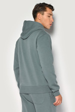 Ανδρική ζακέτα φούτερ Brokers πετρόλ regular fit  24518-303-851