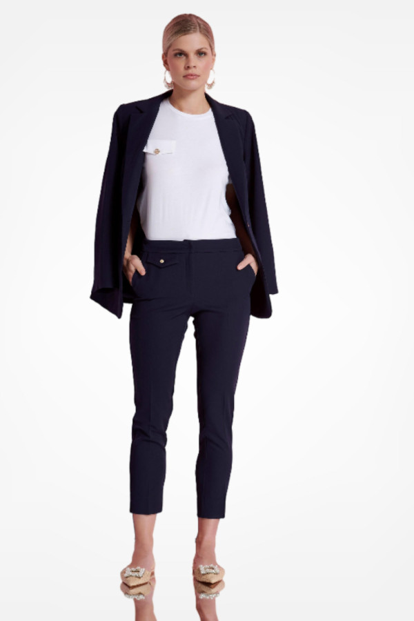 BILL COST ΓΥΝΑΙΚΕΙΟ ΠΑΝΤΕΛΟΝΙ JOGGER WAIST ΚΡΕΠ ΜΠΛΕ 10-030876-0