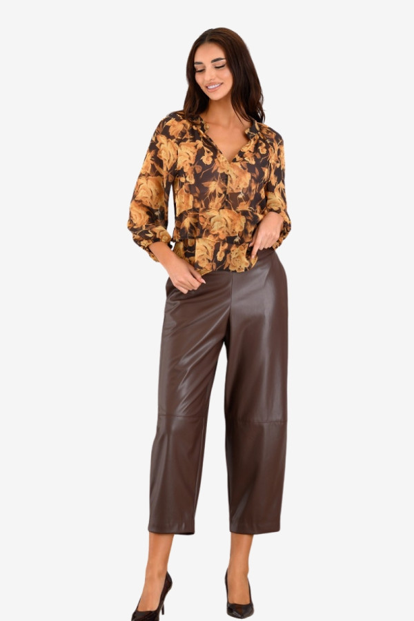 DERPOULI ΓΥΝΑΙΚΕΙΟ ΠΑΝΤΕΛΟΝΙ MOM FIT ΔΕΡΜΑΤΙΝΗ ΤΑΜΠΑ 1.15.27-50665