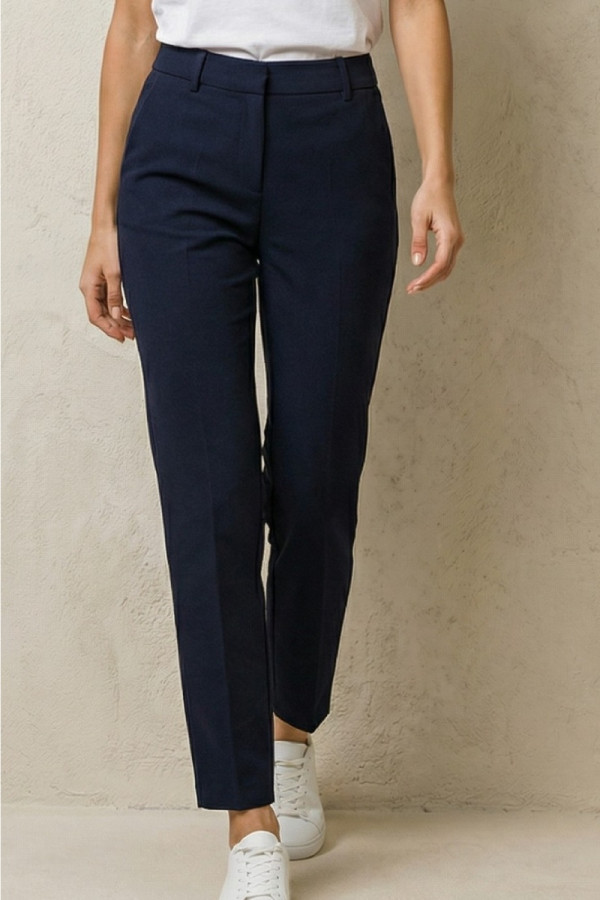 Γυναικείο παντελόνι μπλε με ελαστική εφαρμογή – Derpouli 1.15.39315