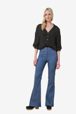 ENZZO ΓΥΝΑΙΚΕΙΟ ΨΗΛΟΜΕΣΟ ΠΑΝΤΕΛΟΝΙ FLARED SYLVIA DENIM 251148