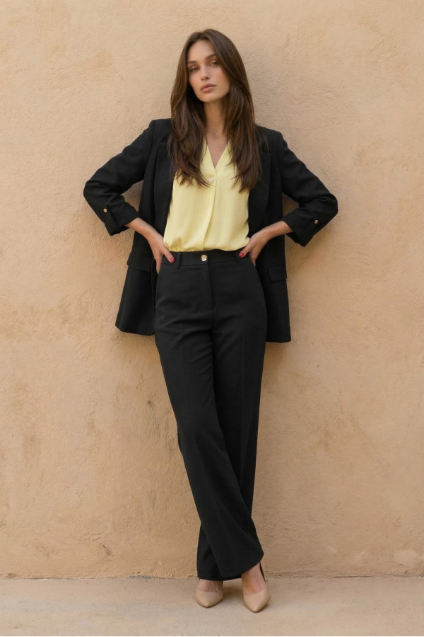 DERPOULI ΓΥΝΑΙΚΕΙΟ ΠΑΝΤΕΛΟΝΙ OFFICE ΜΑΥΡΟ 1.15.39285