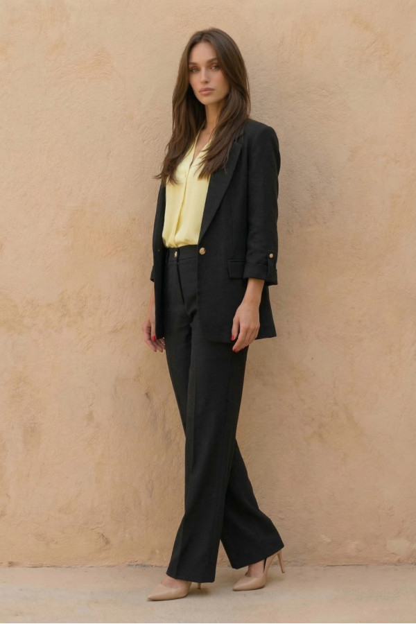 DERPOULI ΓΥΝΑΙΚΕΙΟ ΠΑΝΤΕΛΟΝΙ OFFICE ΜΑΥΡΟ 1.15.39285