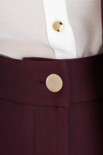 DERPOULI ΓΥΝΑΙΚΕΙΑ ΠΑΝΤΕΛΟΝΑ ΜΕ ΛΟΞΕΣ ΤΣΕΠΕΣ BURGUNDY 1.15.38868