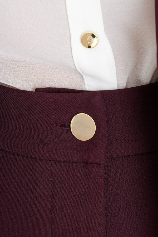 DERPOULI ΓΥΝΑΙΚΕΙΑ ΠΑΝΤΕΛΟΝΑ ΜΕ ΛΟΞΕΣ ΤΣΕΠΕΣ BURGUNDY 1.15.38868