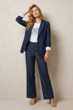 DERPOULI ΓΥΝΑΙΚΕΙΑ ΠΑΝΤΕΛΟΝΑ DENIM ΣΕ ΙΣΙΑ ΓΡΑΜΜΗ ΜΠΛΕ 1.15.39153