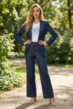 DERPOULI ΓΥΝΑΙΚΕΙΑ ΠΑΝΤΕΛΟΝΑ DENIM ΣΕ ΙΣΙΑ ΓΡΑΜΜΗ ΜΠΛΕ 1.15.39153