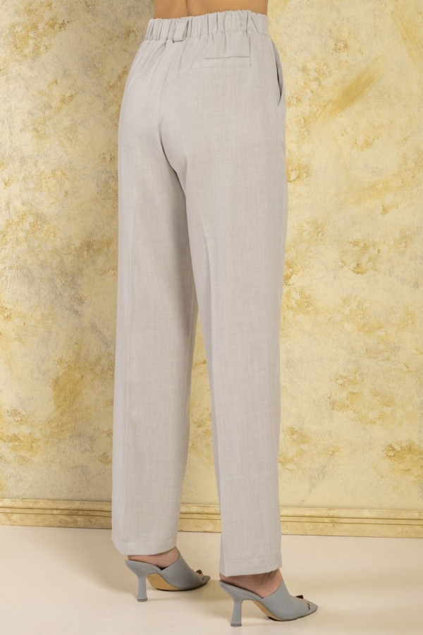 DERPOULI ΓΥΝΑΙΚΕΙΟ ΠΑΝΤΕΛΟΝΙ ΨΗΛΟΜΕΣΟ ΜΕ ΛΑΣΤΙΧΟ LIGHTGREY 1.15.38-49742
