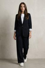 DERPOULI ΓΥΝΑΙΚΕΙΟ ΠΑΝΤΕΛΟΝΙ WIDE LEG ΣΚΟΥΡΟ ΜΠΛΕ 1.15.39322